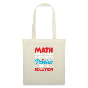 Mathématiques - Sac en tissu - nature - Devant