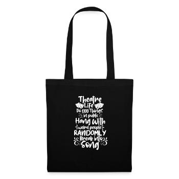 théâtre - Sac en tissu - noir - Devant