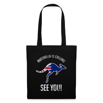 Australia Gets Travel Backpacker Kangaroo - Tote Bag - black - Front