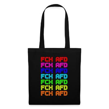 FCK AFD Against racism fascism - Tote Bag - black - Front