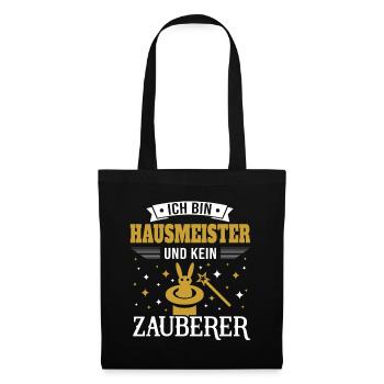 Lustiges Hausmeister Facility Manager Fun Geschenk - Stoffbeutel - Schwarz - Vorne