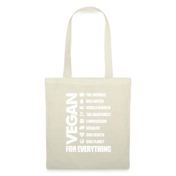 Vegan - Stoffbeutel - Natur - Vorne