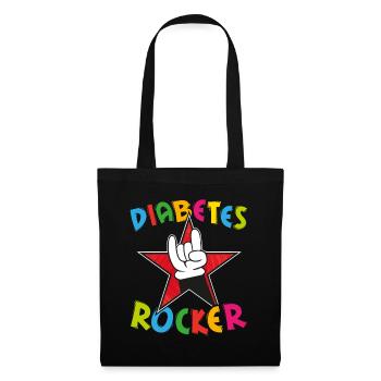 Diabetes Rocker diabetic kids gift funny - Sac en tissu - noir - Devant