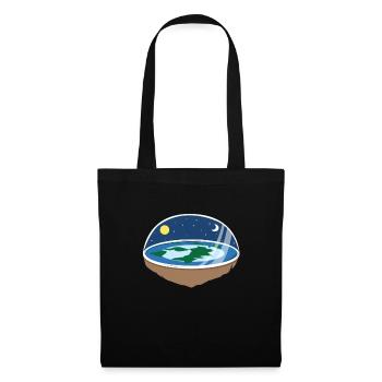 Flat Earth - Tote Bag - black - Front