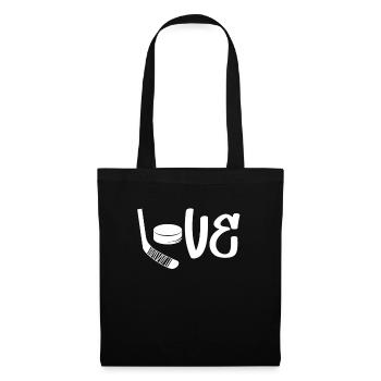 Ice Hockey Love - Tote Bag - black - Front