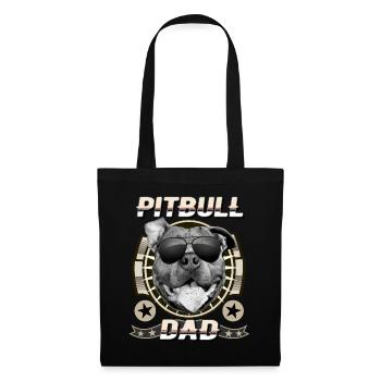 Pitbull Papa - Sac en tissu - noir - Devant