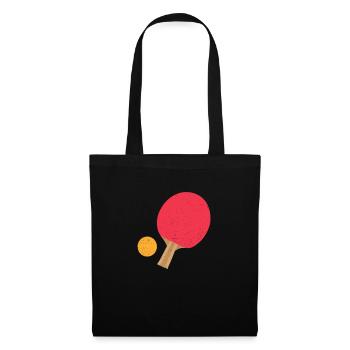 Table Tennis Ping Pong Ping Pong Gift - Tote Bag - black - Front