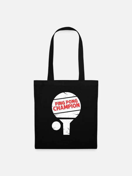 Pingpong - Stoffbeutel - Schwarz