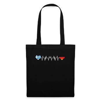 Germany greece flag - Tote Bag - black - Front