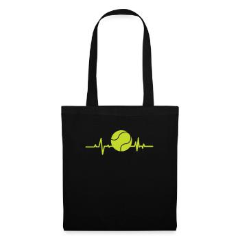 Tennis Battement de cœur - Sac en tissu - noir - Devant