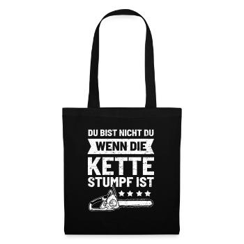 Kettensäge ich bin nicht ich - Stoffbeutel - Schwarz - Vorne