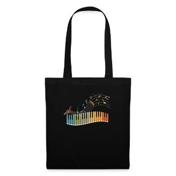 Piano - Stoffbeutel - Schwarz - Vorne