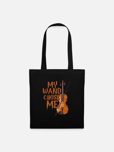 Violine Geige Orchester Violinist Geschenk - Stoffbeutel - Schwarz