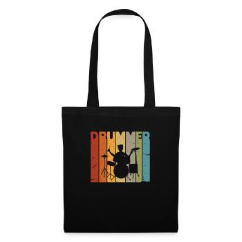 Drummer - Stoffbeutel - Schwarz - Vorne