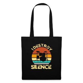 Drummer Drummer Drummer Retro Gift - Tote Bag - black - Front