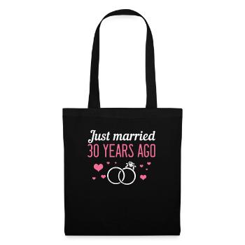 30th wedding anniversary - Tote Bag - black - Front