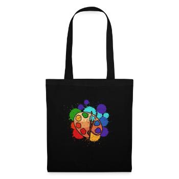 Artist-painter's palette - Tote Bag - black - Front