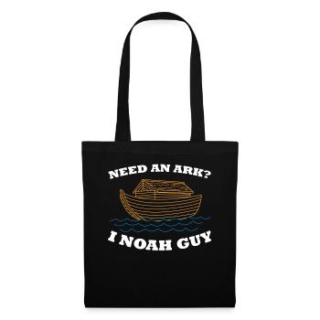 Marée de l'arche de Noé Bible Jesus Religion Gift - Sac en tissu - noir - Devant
