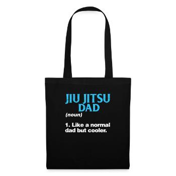 Jiujitsu Vater Jiu Jitsu Dad Vatertag Geschenk - Stoffbeutel - Schwarz - Vorne