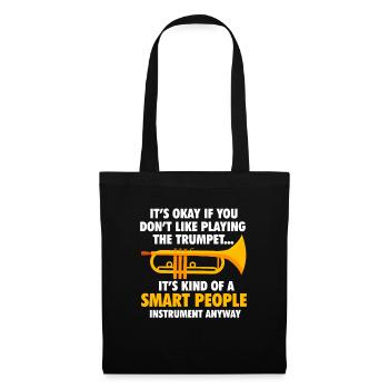 Trompette - Sac en tissu - noir - Devant