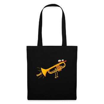 Trumpet trumpets fart farts musician gift - Tote Bag - black - Front