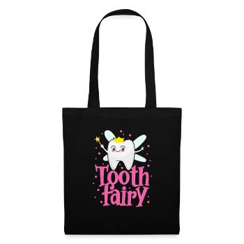 Tooth Fairy Dentist Tooth Fairy Teeth Gift - Tote Bag - black - Front