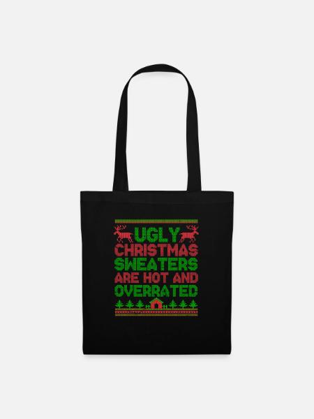 Ugly Christmas - Stoffbeutel - Schwarz