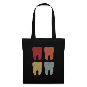 Dentiste Dentiste Dentiste Cadeau De Dentiste - Sac en tissu - noir - Devant