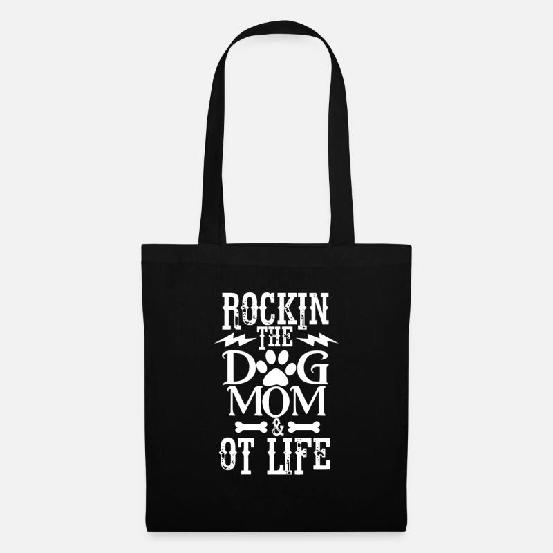 Ergotherapeutin Ergotherapie Hund Geschenk - Stoffbeutel - Schwarz
