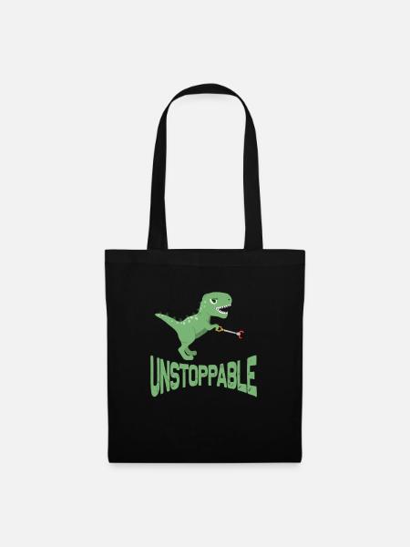 Ergotherapeut Dinosaurier - Stoffbeutel - Schwarz