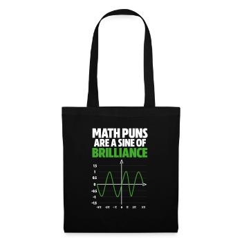 math - Sac en tissu - noir - Devant