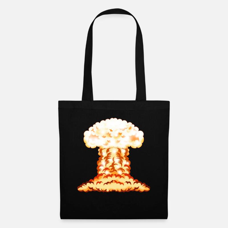 Nuklear Atomkraft Radioaktiv Strahlung Geschenk - Stoffbeutel - Schwarz