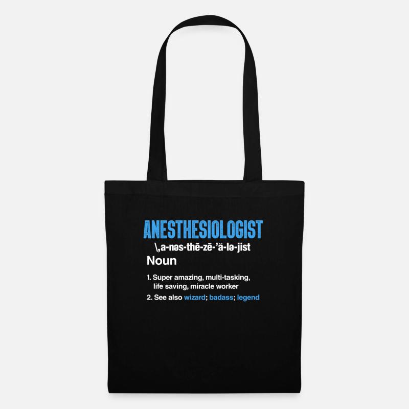 Anesthesist Anesthesiologist Injektion Geschenk - Stoffbeutel - Schwarz