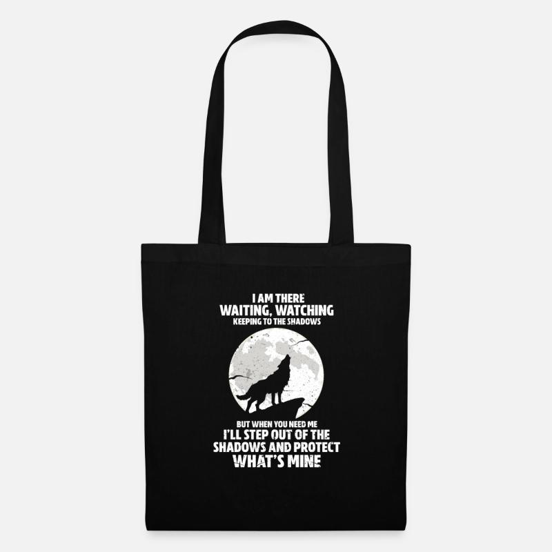 wolf - Tote Bag - black