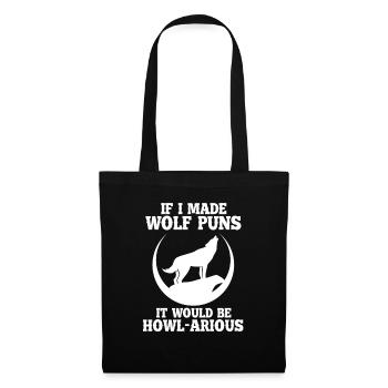 Wolf Howl Wolfpack Wolves Werewolf Wild Gift - Tote Bag - black - Front