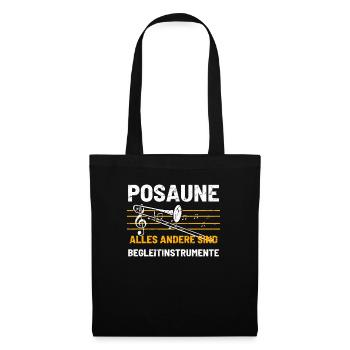 Posaune Posaunist - Stoffbeutel - Schwarz - Vorne