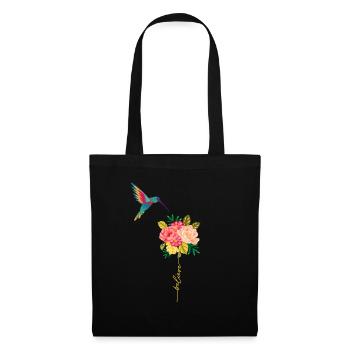 Colibri oiseau colibris volant oiseaux colibri - Sac en tissu - noir - Devant