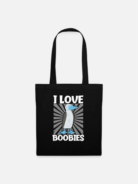 Booby Boobies Pinguin - Stoffbeutel - Schwarz