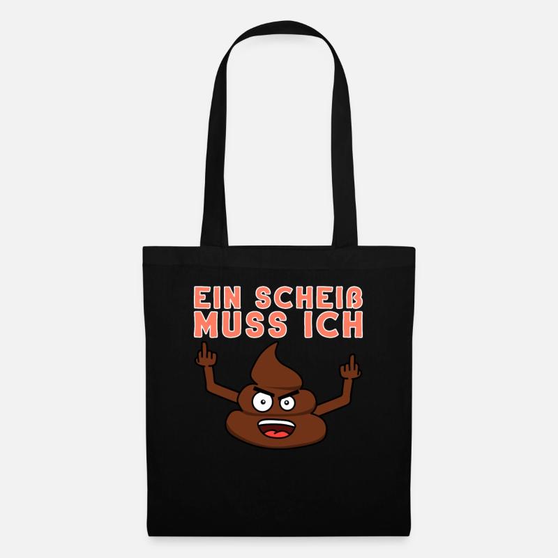 Ein Scheiß Muss Ich Nicht Tun Abweisung Geschenk - Stoffbeutel - Schwarz