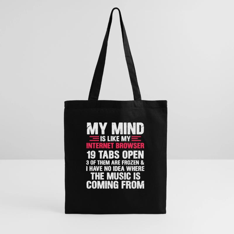 Cadeau de nerd de programmeur de pensée Internet Sac en tissu
