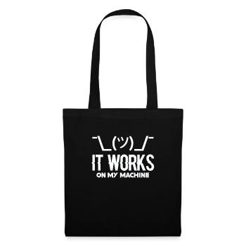 Programmierer Programmieren Coder Code Geschenk - Stoffbeutel - Schwarz - Vorne