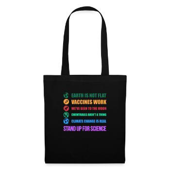 Scientifique scientifique nerd chimie cadeau - Sac en tissu - noir - Devant