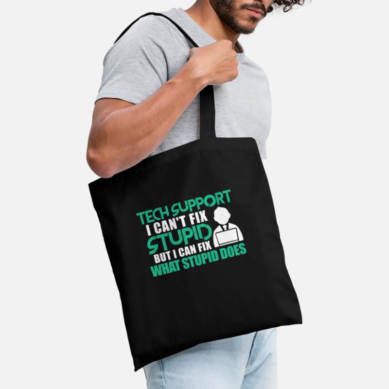 Technischer Support Computer IT Programmierer Stoffbeutel