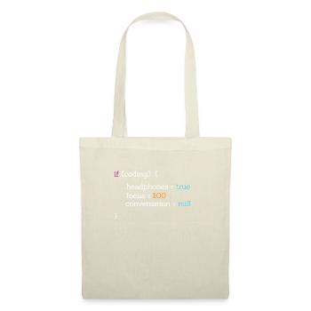 Coder programmer code nerd computer science gift - Tote Bag - nature - Front