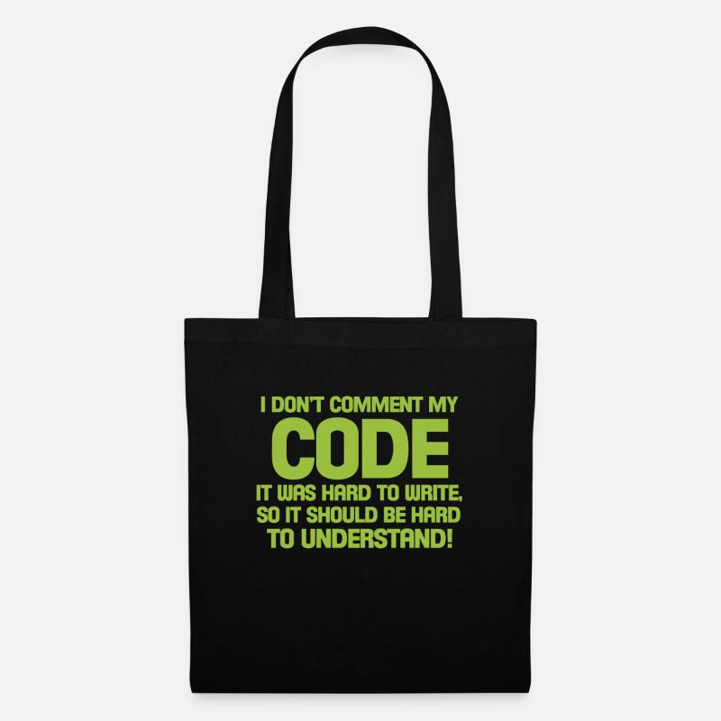 programmeur - Sac en tissu - noir