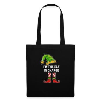 Noël en service Elf - Sac en tissu - noir - Devant