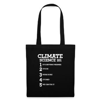 Le changement climatique - Sac en tissu - noir - Devant