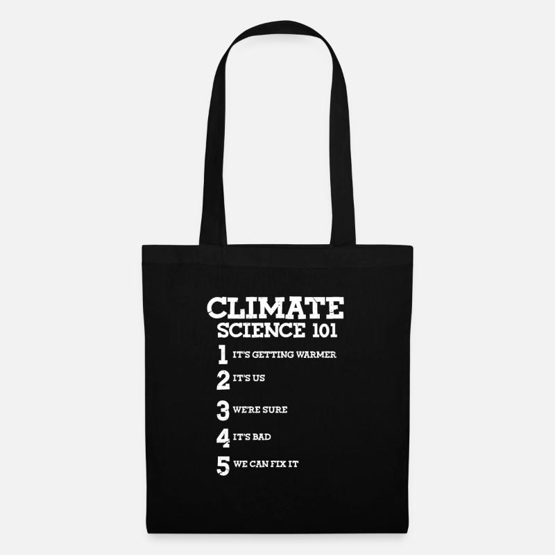 Klimawandel - Stoffbeutel - Schwarz