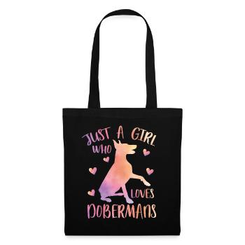 Dobermann Love - Tote Bag - black - Front
