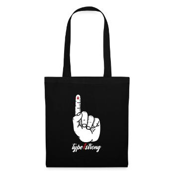 Type 1 Strong Blood Type Finger Blood Gift - Tote Bag - black - Front